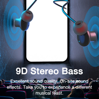 EARDECO 80 godzin wytrzymałość słuchawki z Bluetooth Bass bezprzewodowe słuchawki z mikrofonem Stereo słuchawki na szyję sportowy zestaw słuchawkowy TF Card 5
